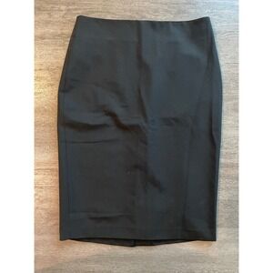 Theory Skinny Pencil Skirt Black Traceable Wool Size 2 NWT RETAIL $165